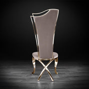 belladonna tgss taupe velvet luxury dining chair