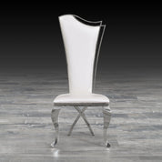 belladonna white modern dining chair