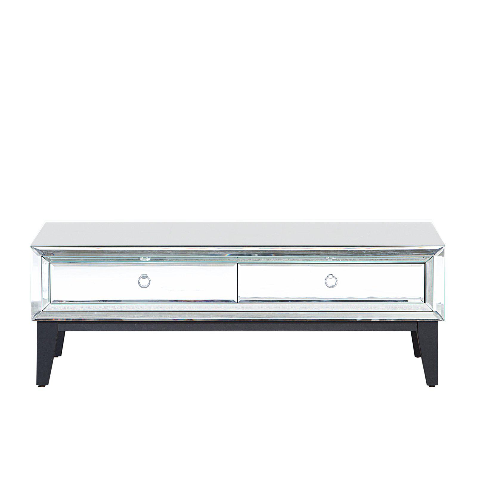 beverly mirrored coffee table