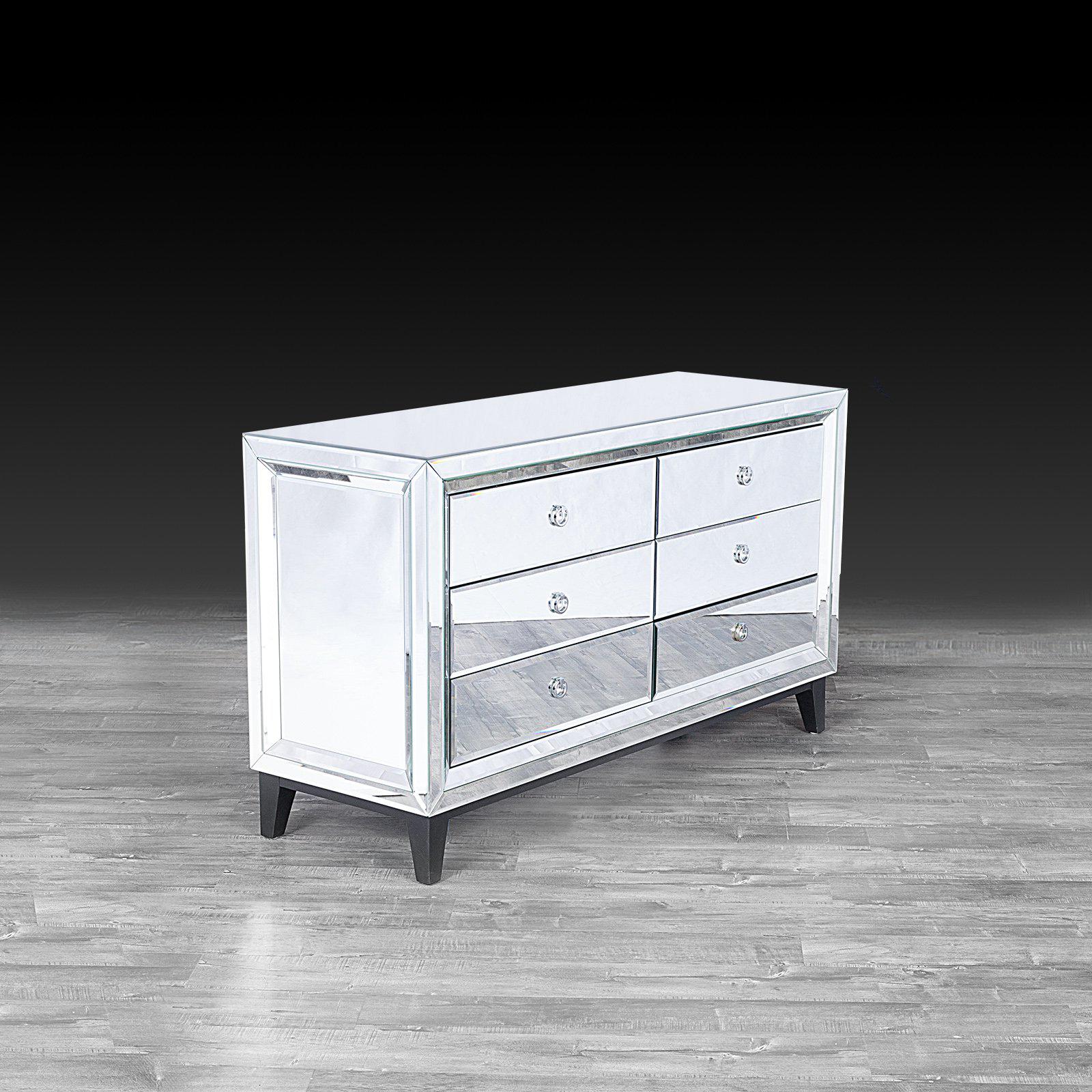 beverly mirrored stylish dresser