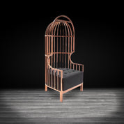 cage rgss black stylish accent chair