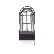 Cage Silver Gold Black Accent Chair