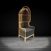 cage tgss black stylish accent chair