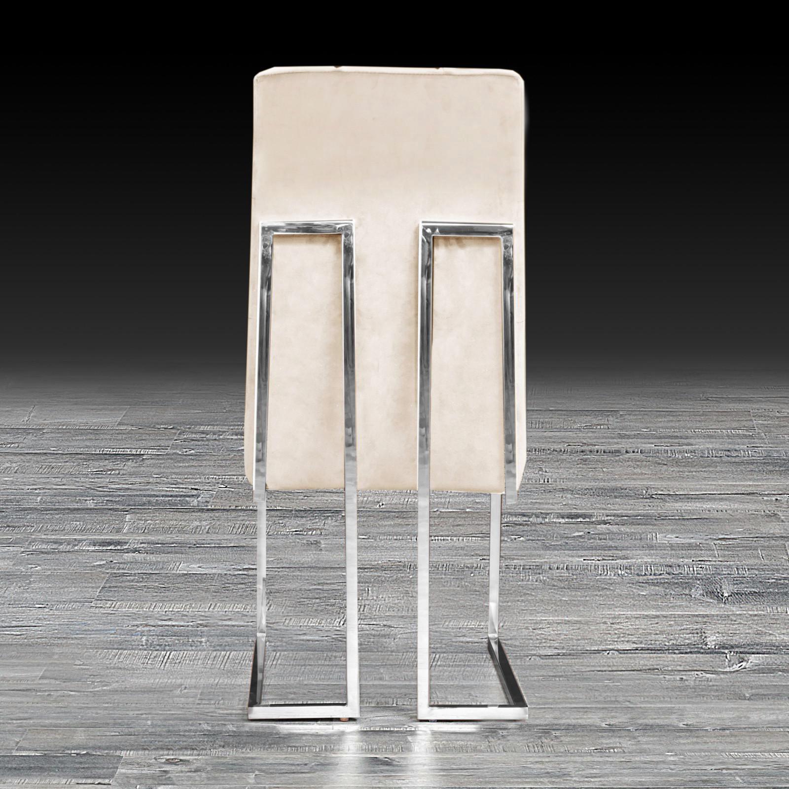 cameron beige ss luxury dining chair