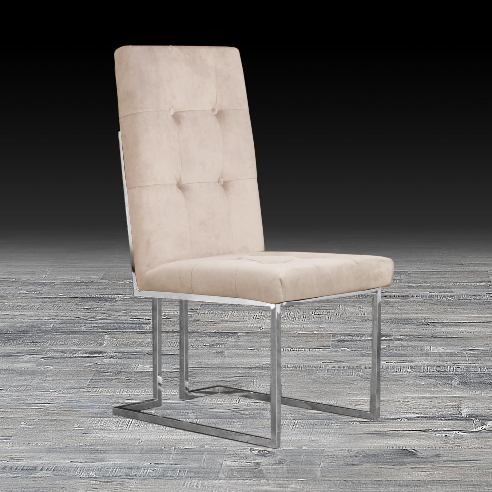 cameron beige ss stylish dining chair