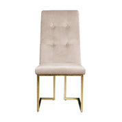 Cameron Beige Titanium Gold Dining Chair