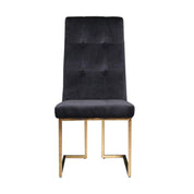 Cameron Black Titanium Gold Dining Chair