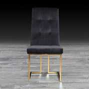 cameron black tgss modern dining chair