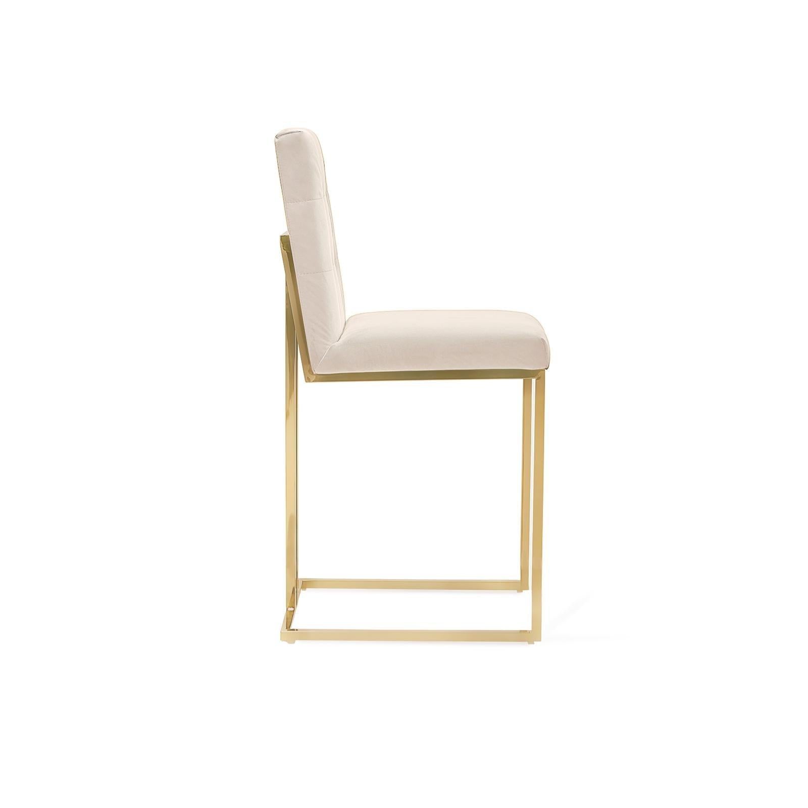 Cameron Brushed Gold Counter Stool - My Store