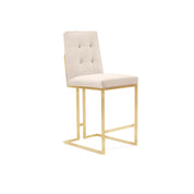 Cameron Brushed Gold Counter Stool - My Store