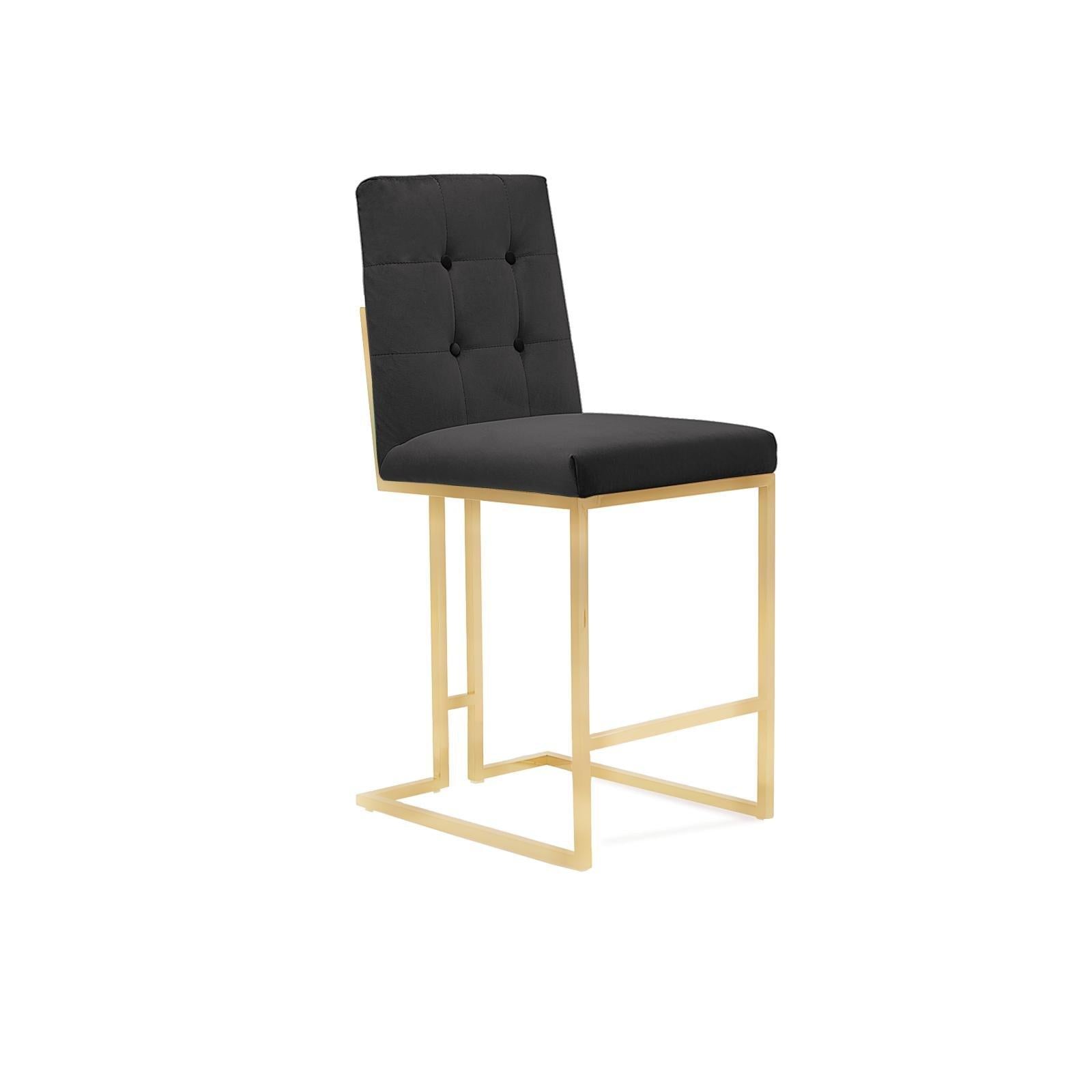 Cameron Brushed Gold Counter Stool - My Store