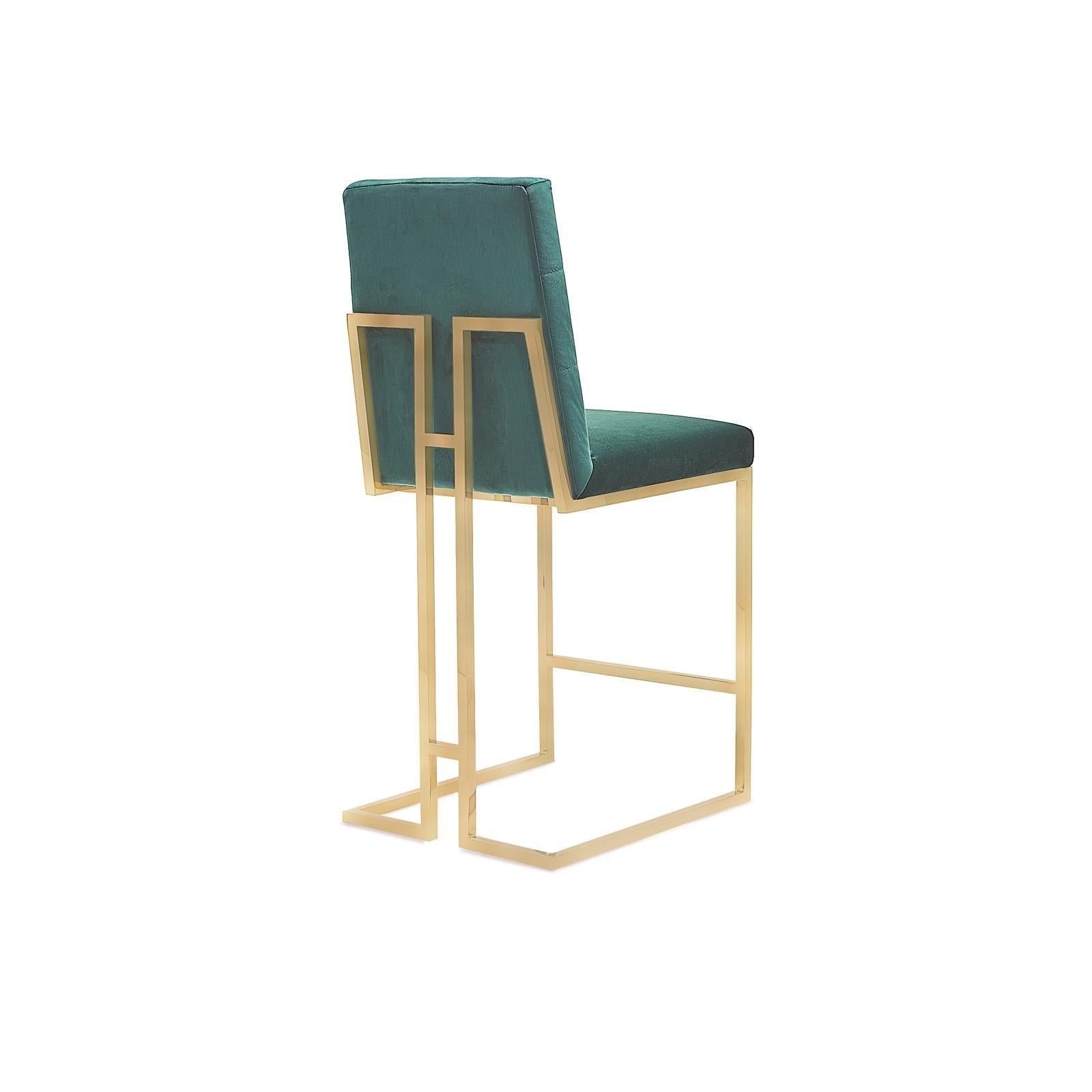 cameron btgss dark green luxury 7 counter stool