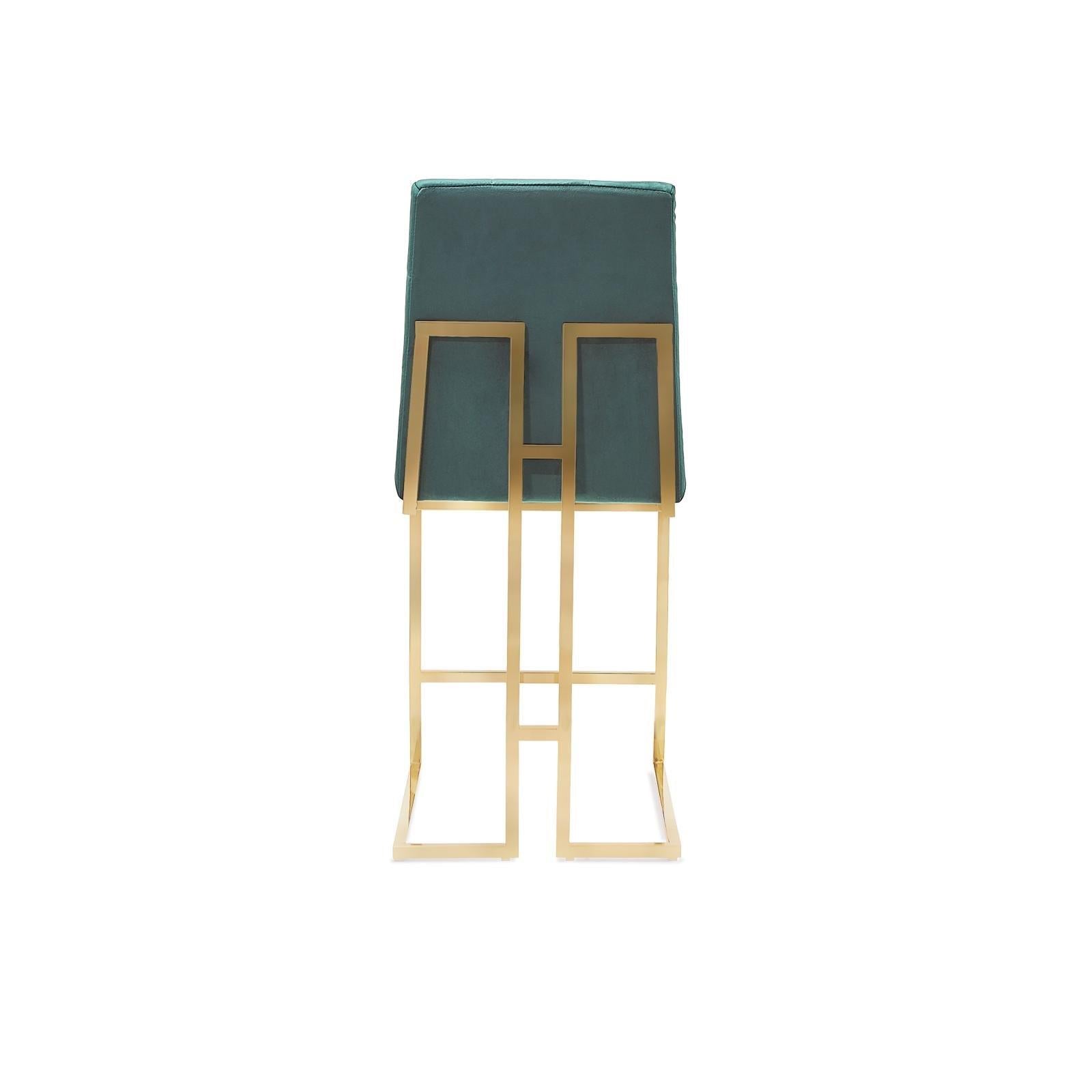 cameron btgss dark green modern 8 counter stool