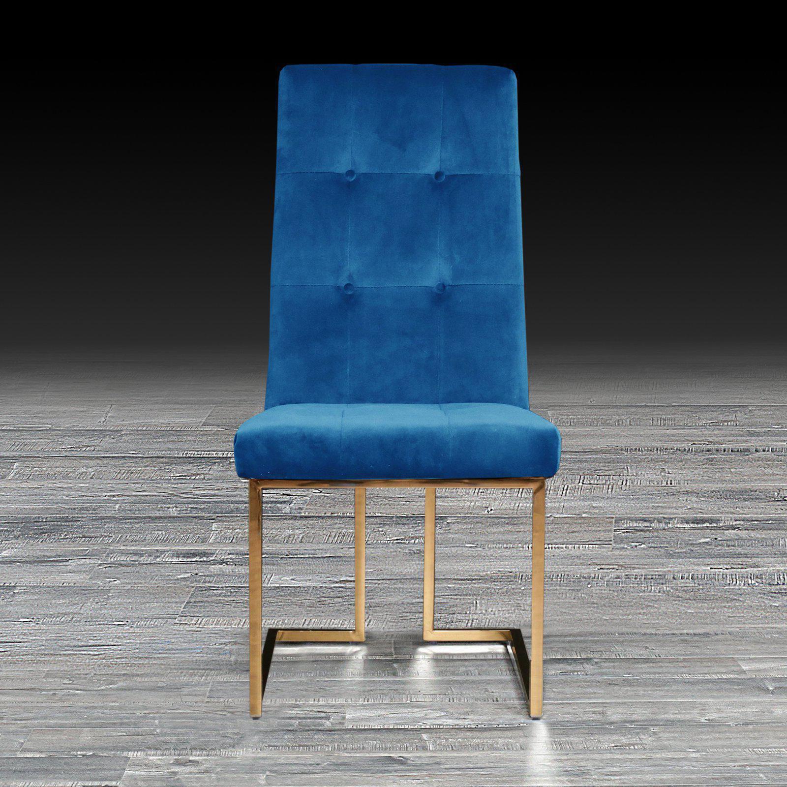 cameron dark blue tgss modern dining chair