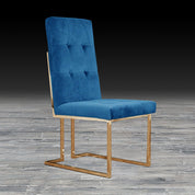 cameron dark blue tgss stylish dining chair