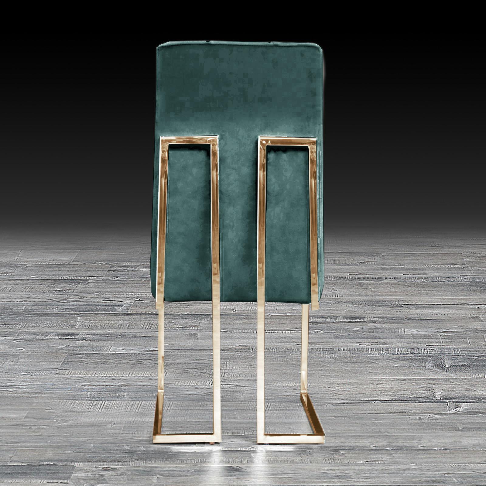 cameron dark green tgss luxury dining chair