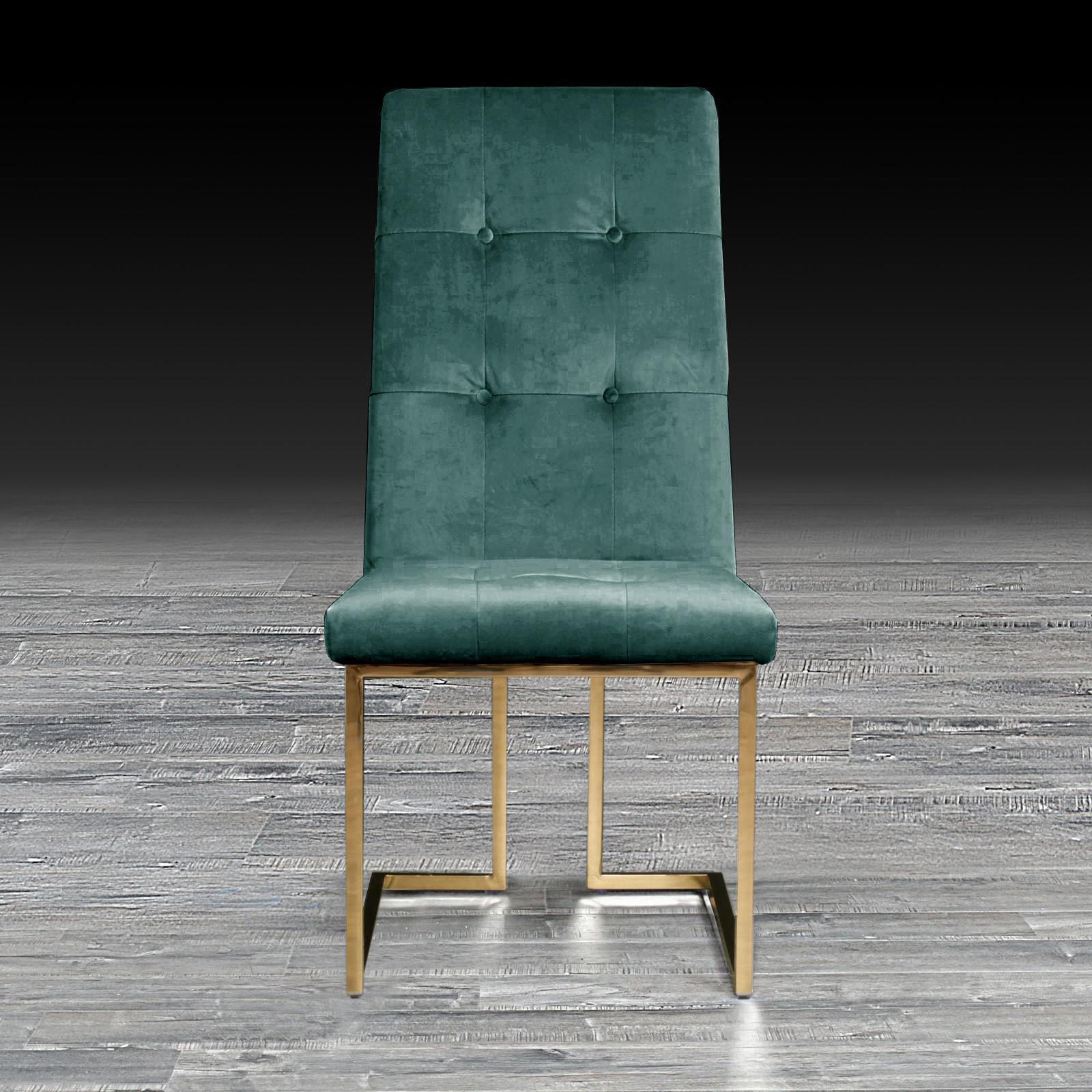 cameron dark green tgss modern dining chair