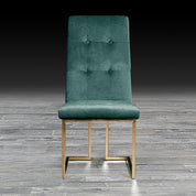 cameron dark green tgss modern dining chair