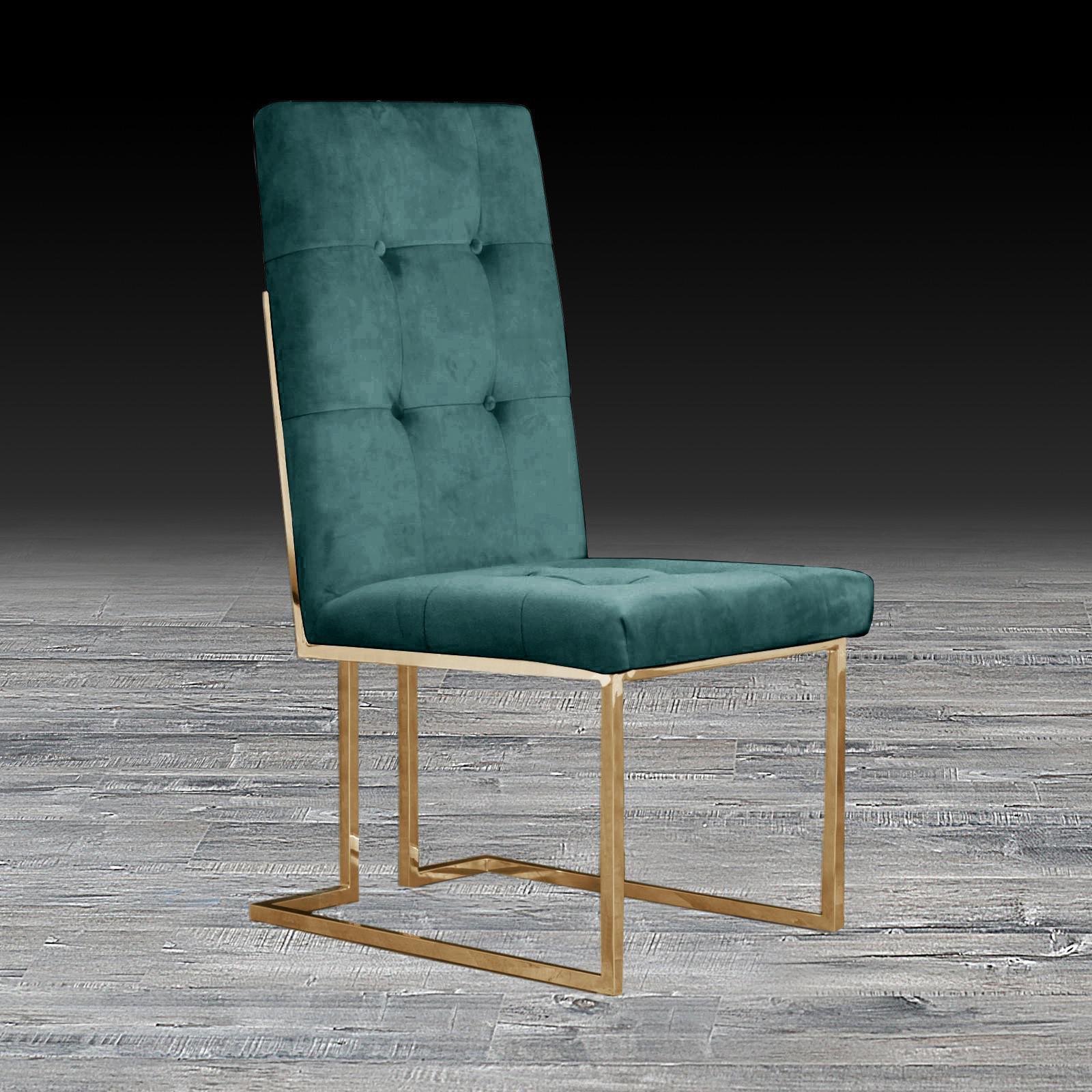 cameron dark green tgss stylish dining chair