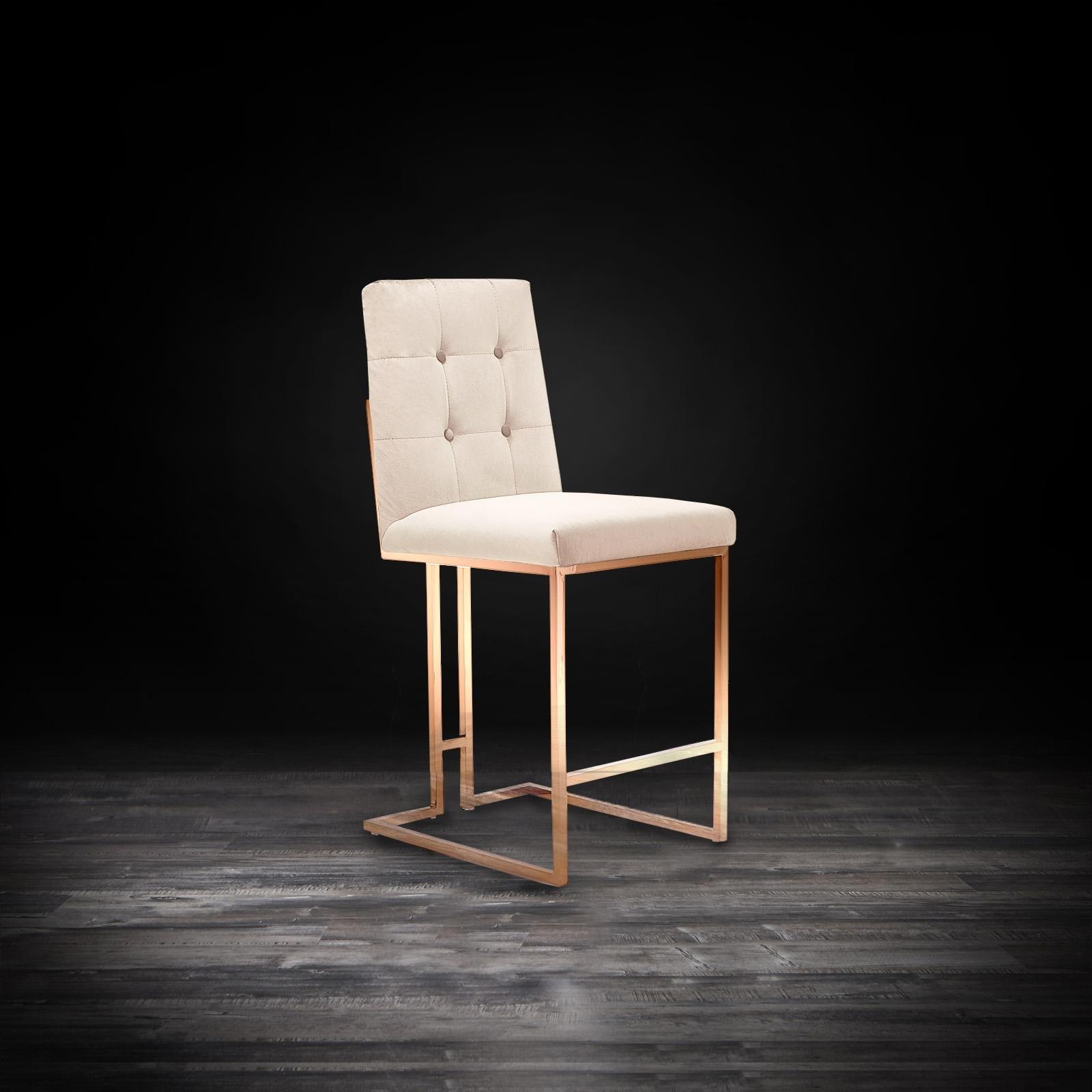 Cameron Rose Gold Counter Stool - My Store