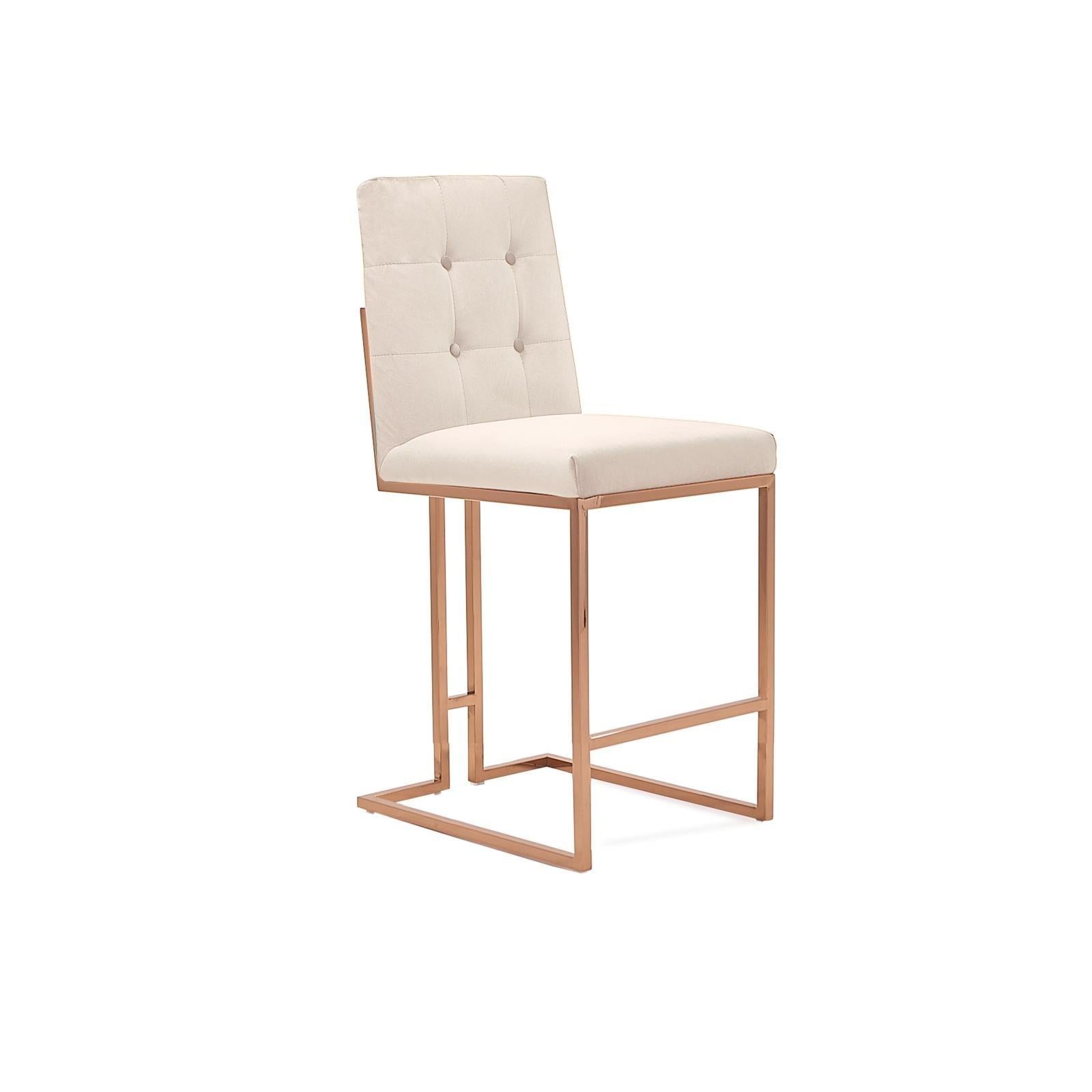 Cameron Rose Gold Counter Stool - My Store