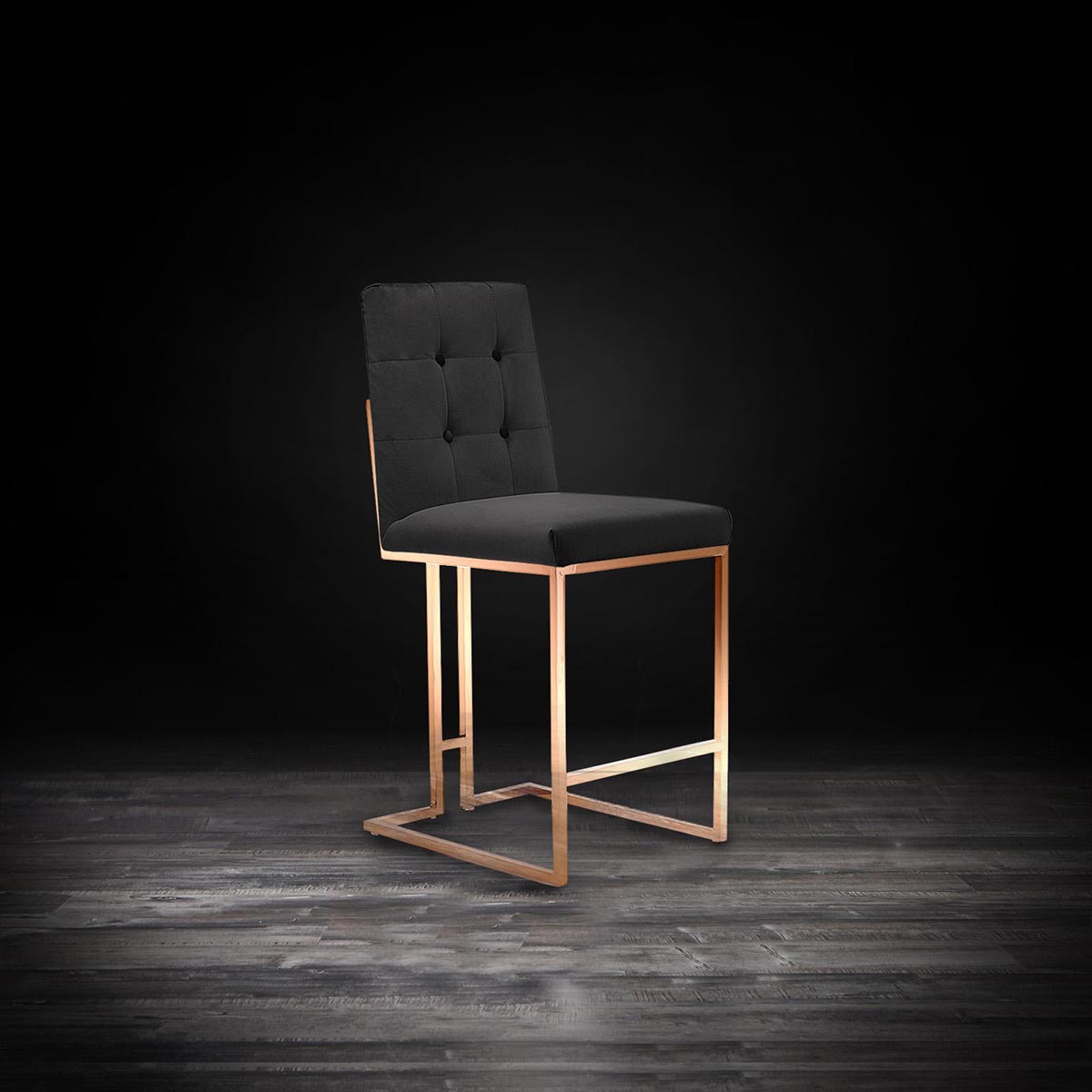 Cameron Rose Gold Counter Stool - My Store