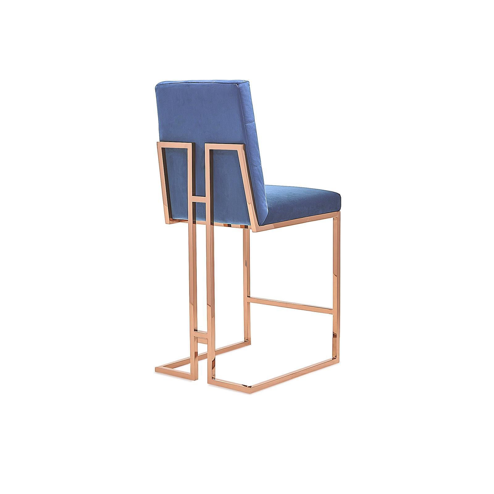 cameron rgss dark blue counter luxury 7 bar stool