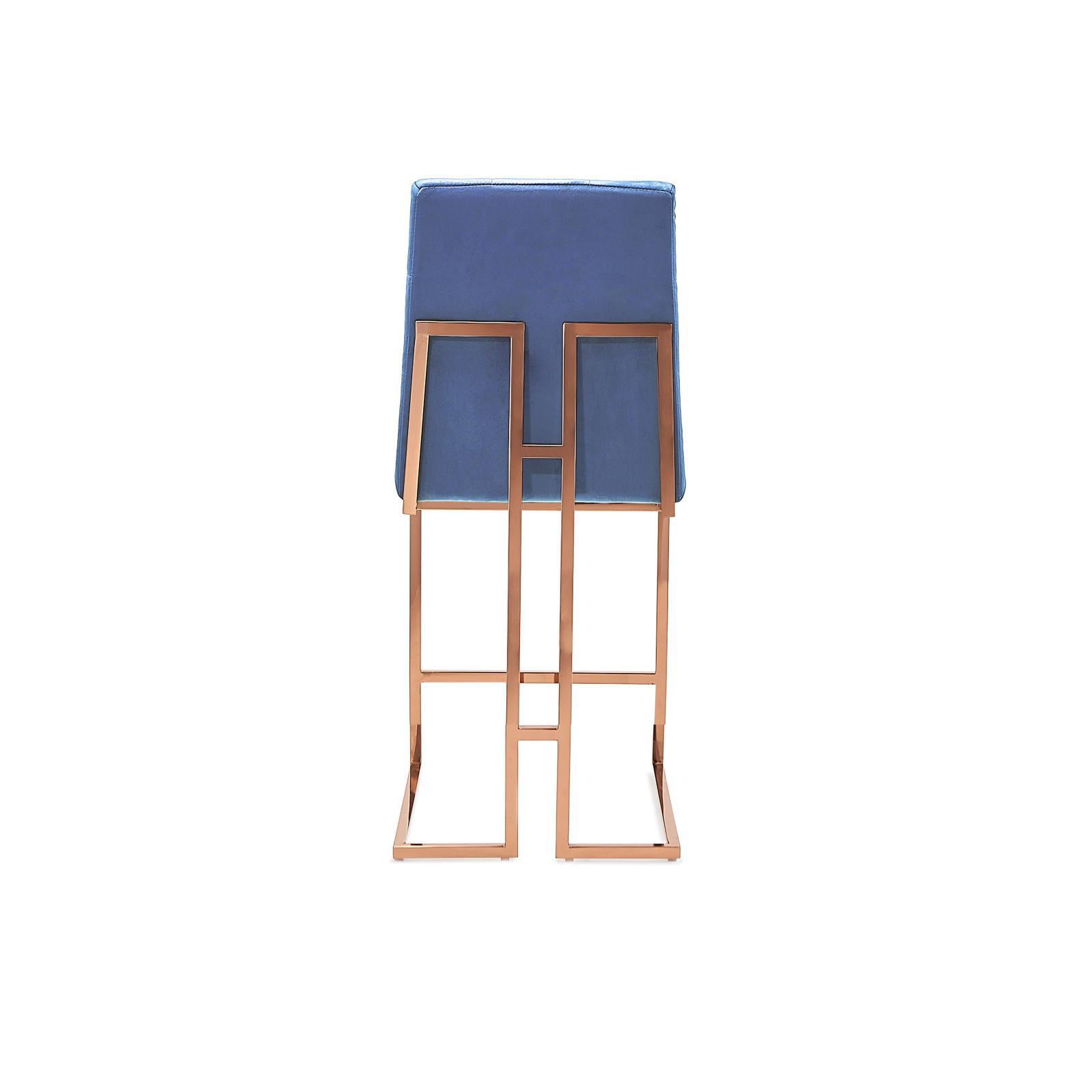 cameron rgss dark blue counter modern 8 bar stool