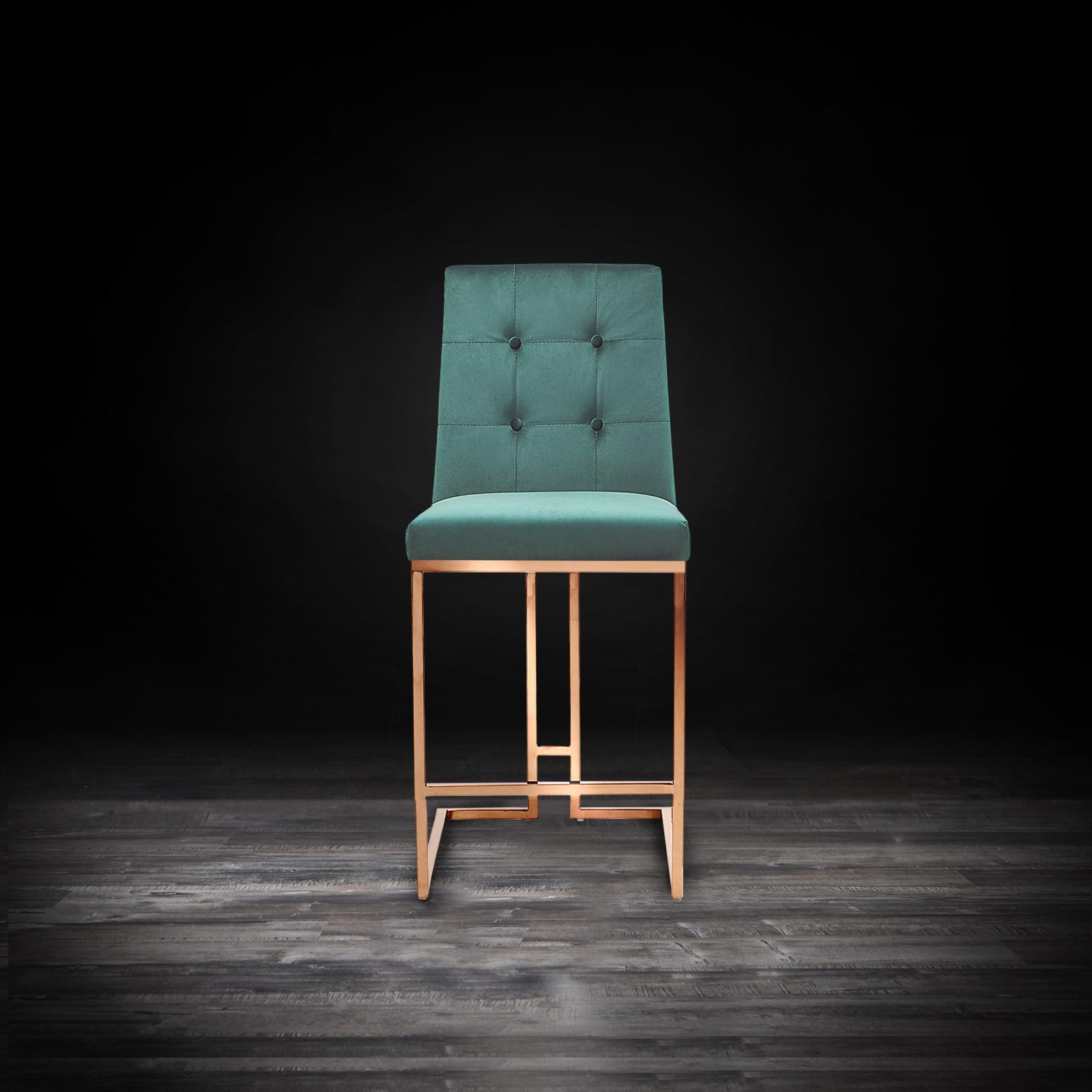 cameron rgss dark green counter modern bar stool