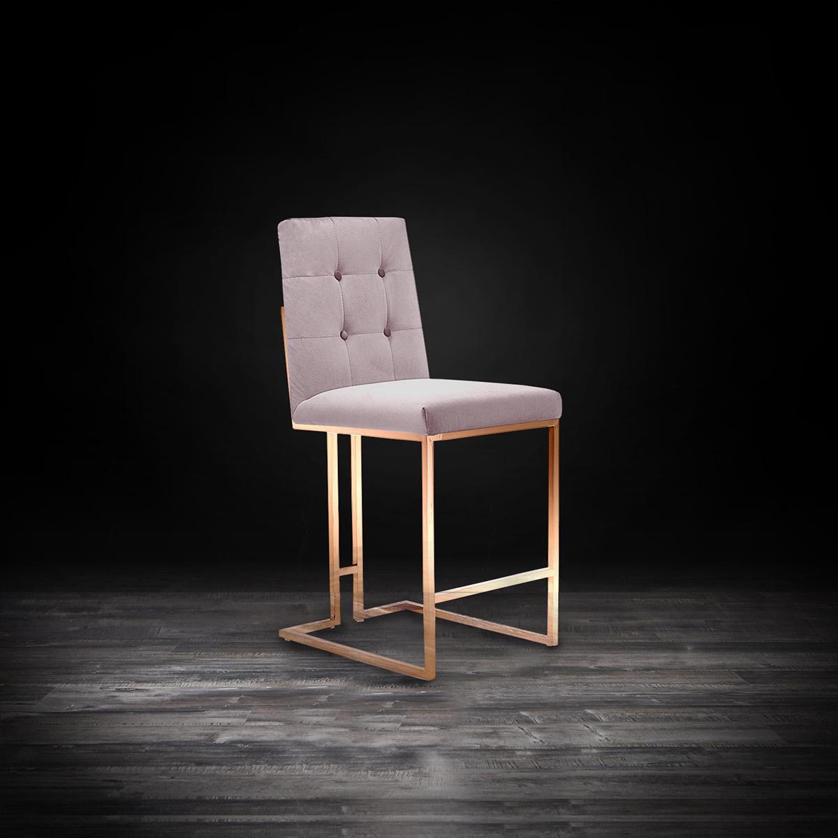 Cameron Rose Gold Counter Stool - My Store