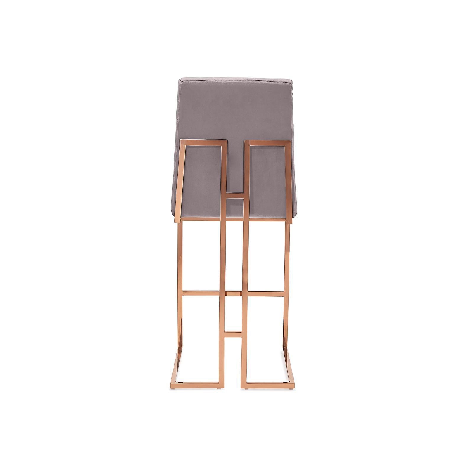 cameron rgss gray modern 8 bar stool