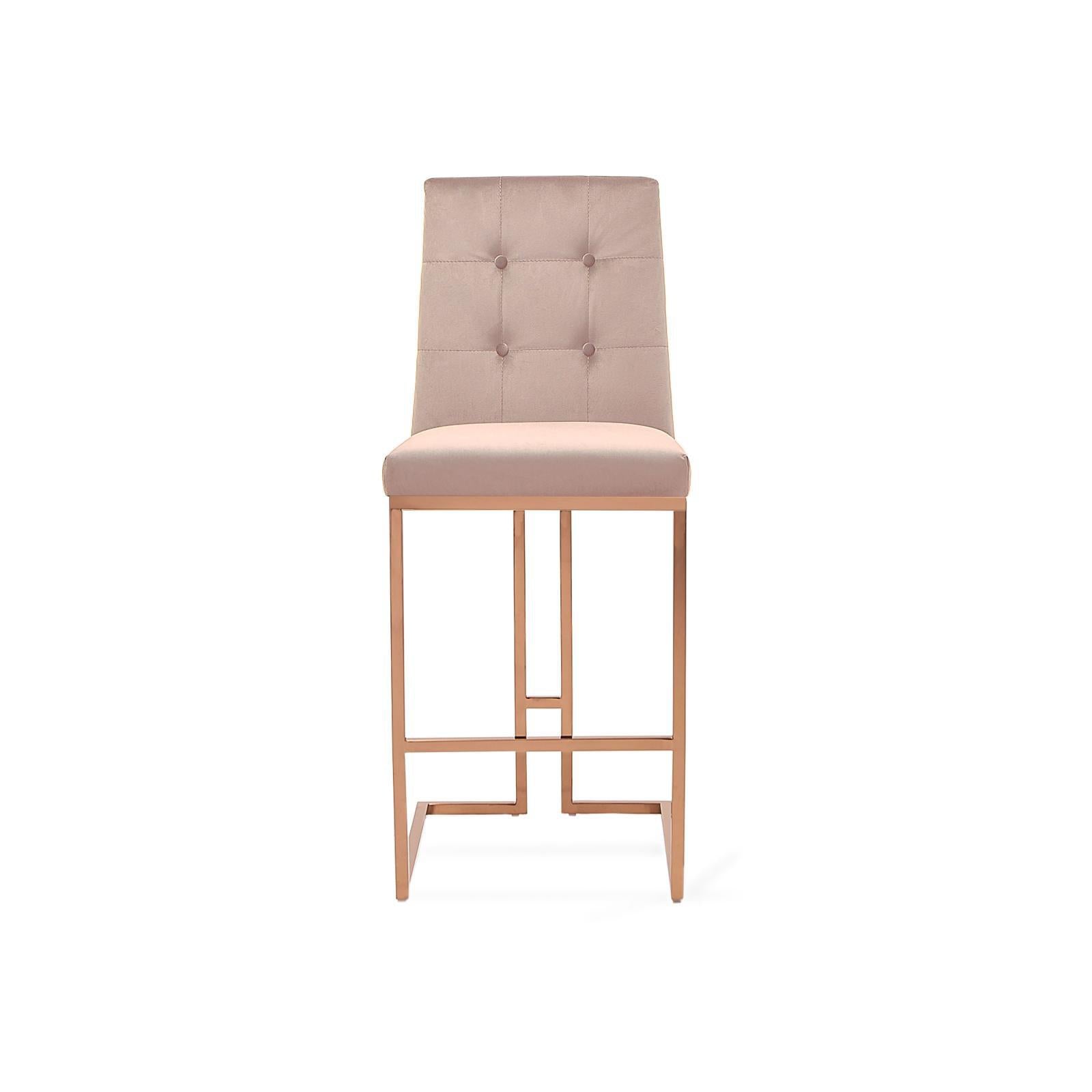 Cameron Taupe Bar Stool