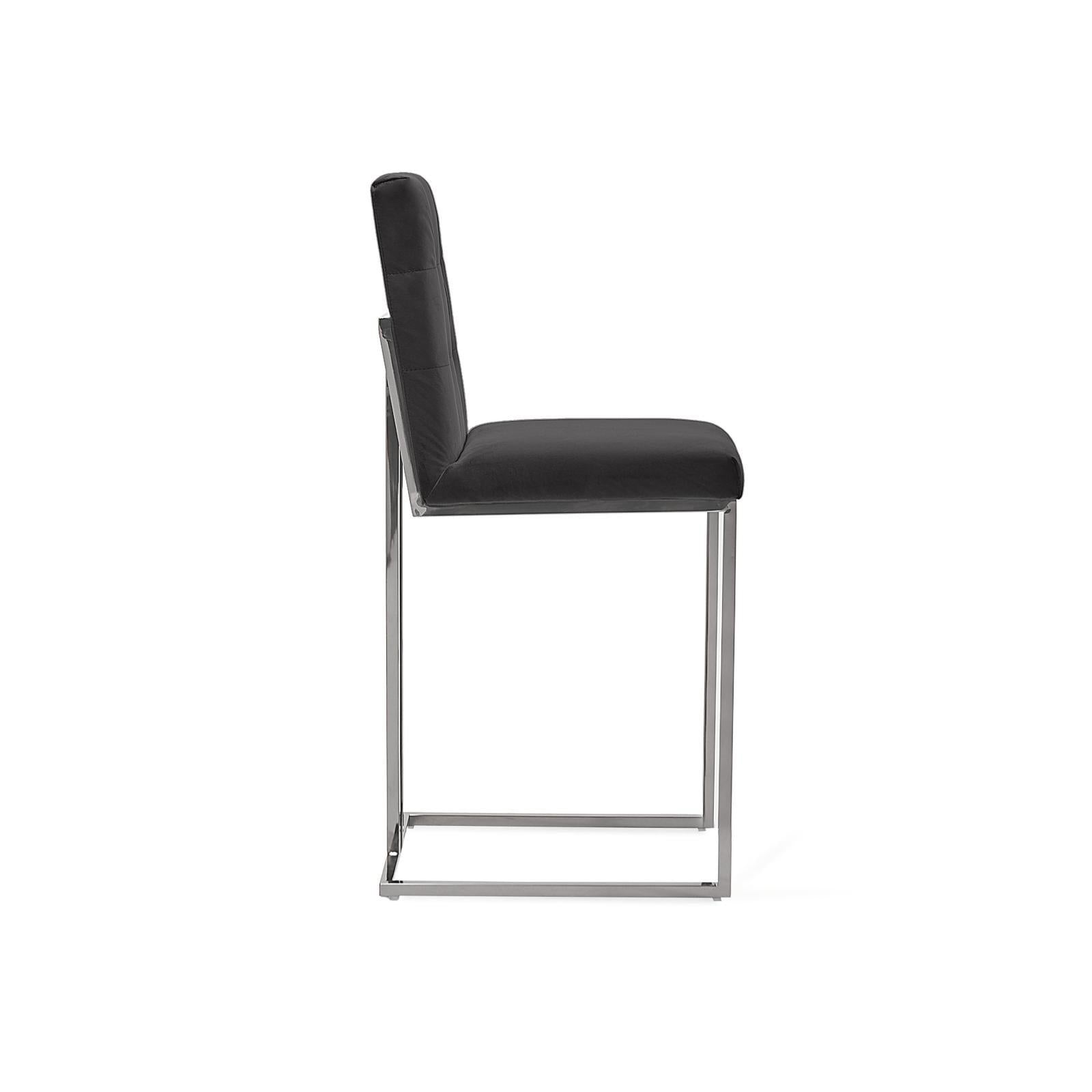 cameron silver black allamoda 7 bar stool