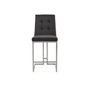 cameron silver black counter bar stool