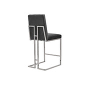 cameron silver black counter luxury 7 bar stool