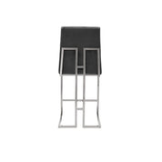 cameron silver black counter modern 8 bar stool