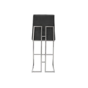 cameron silver black modern 8 bar stool