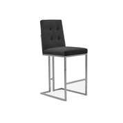 cameron silver black stylish 7 bar stool