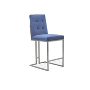 cameron silver dark blue counter stylish 7 bar stool