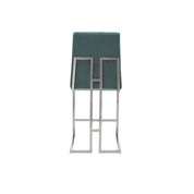 cameron silver dark green counter modern 8 bar stool