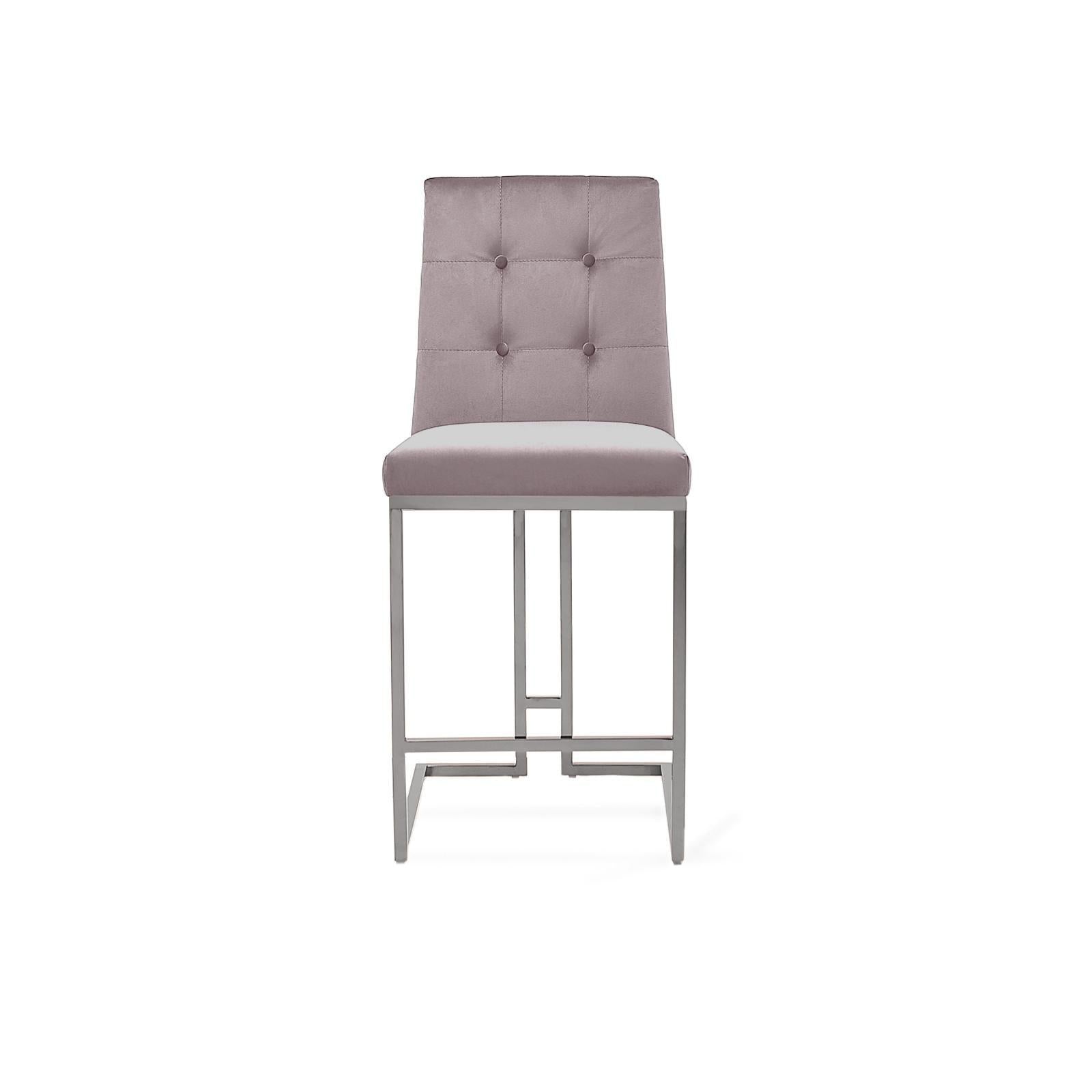 cameron silver gray counter bar stool