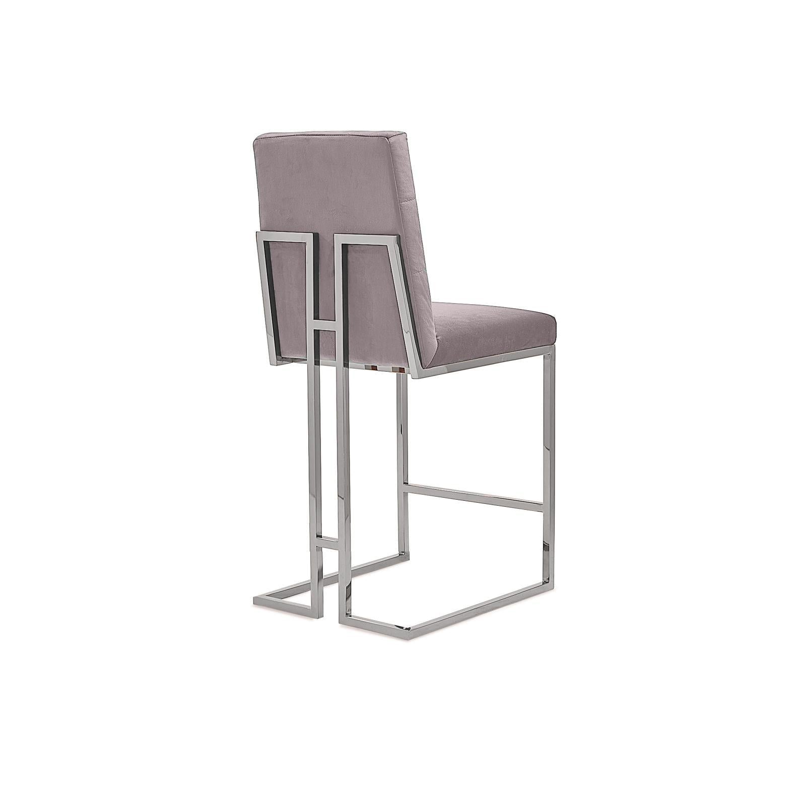 cameron silver gray counter luxury 7 bar stool