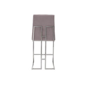 cameron silver gray counter modern 8 bar stool