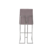 cameron silver gray modern 8 bar stool