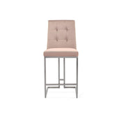 cameron silver taupe counter bar stool