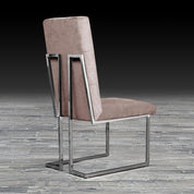 cameron taupe ss allamoda dining chair