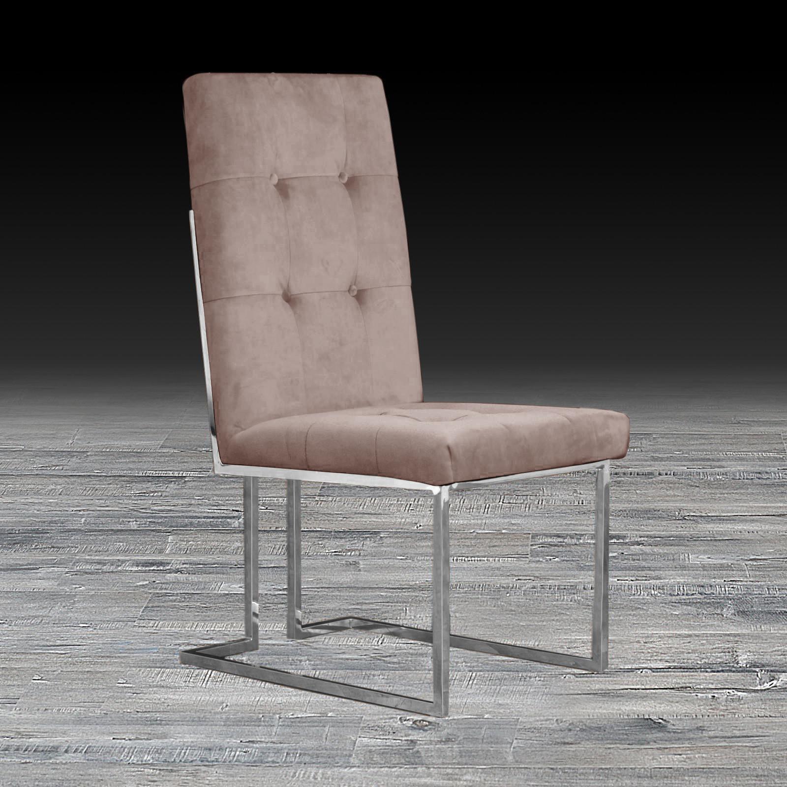 cameron taupe ss stylish dining chair