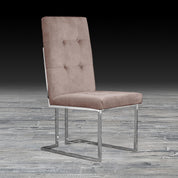 cameron taupe ss stylish dining chair