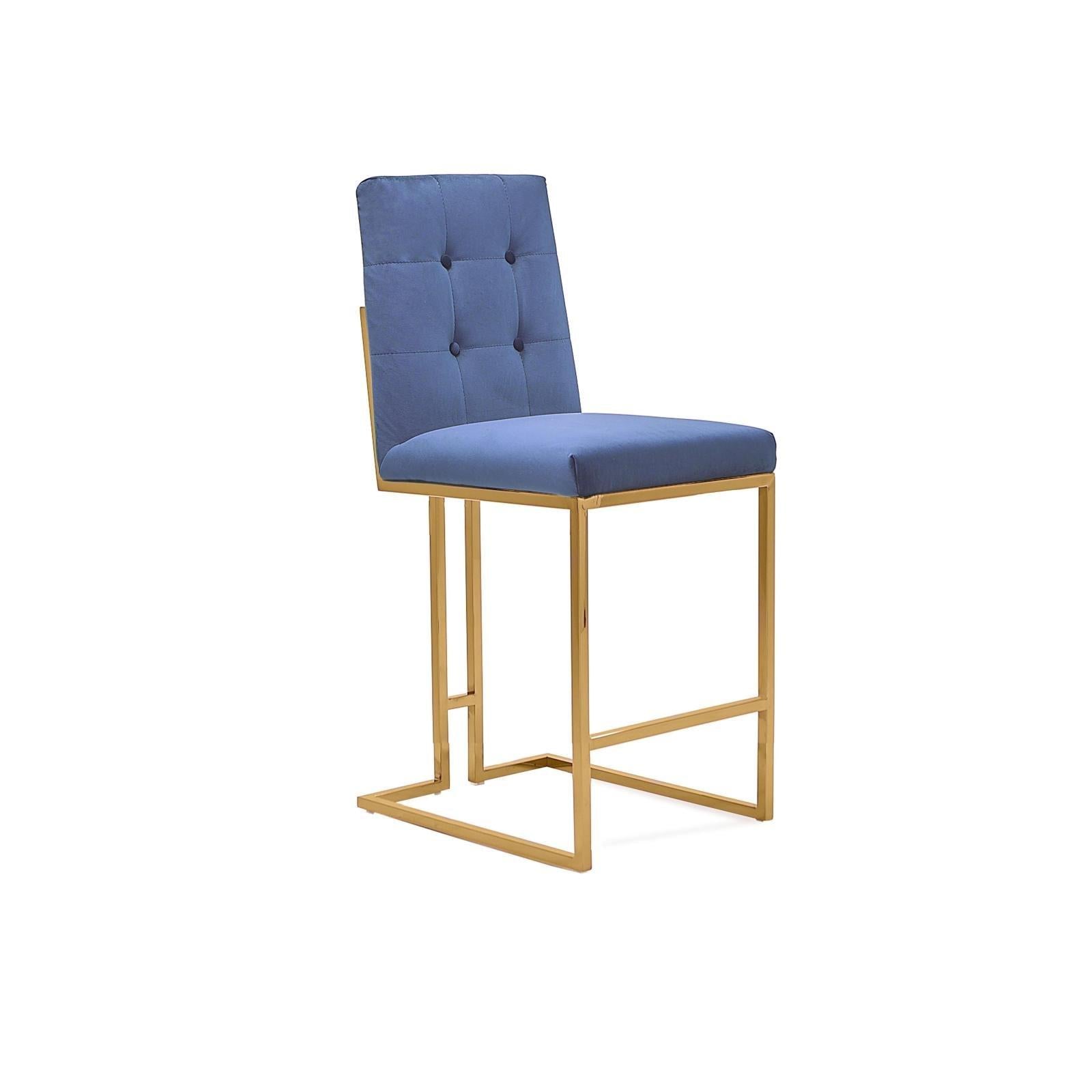 cameron tgss dark blue stylish 7 counter stool