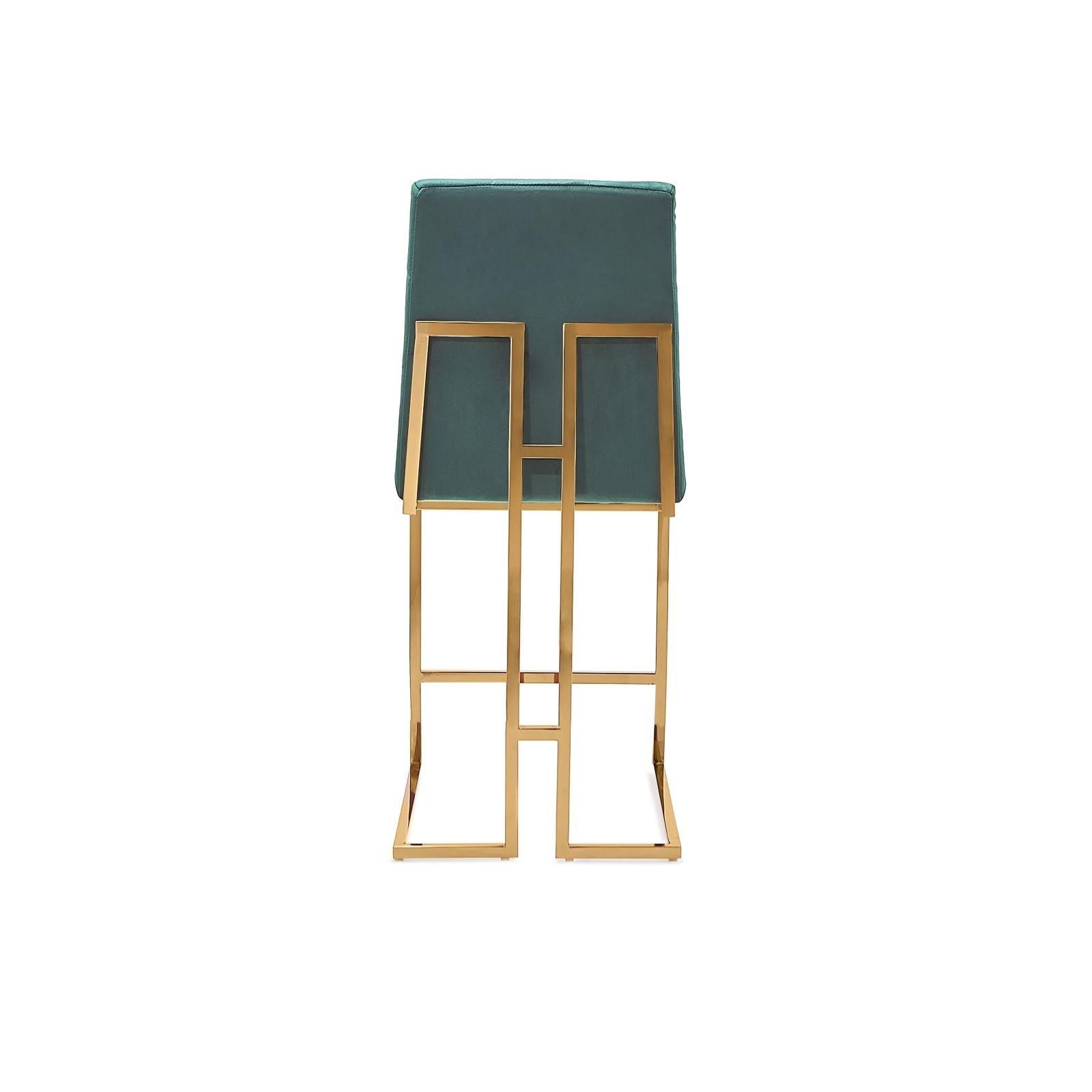 cameron tgss dark green modern 8 counter stool